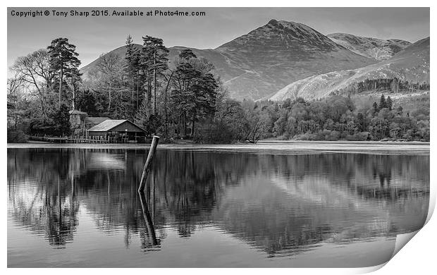  Derwent Water Boathouse Print by Tony Sharp LRPS CPAGB