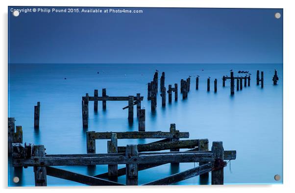 Swanage Old Pier  Acrylic by Philip Pound