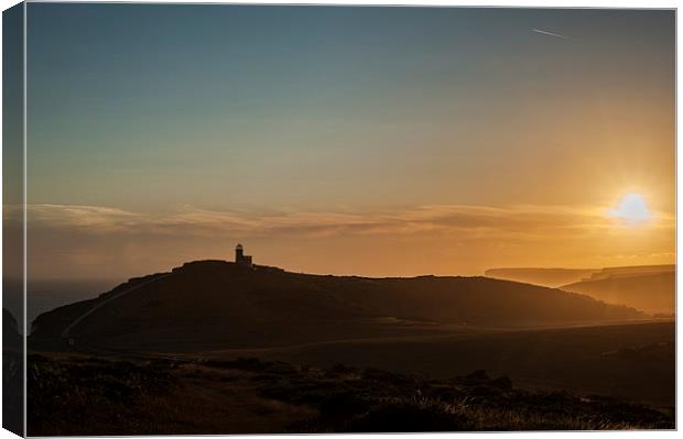  Belle Tout at Sunset Canvas Print by Nick Rowland