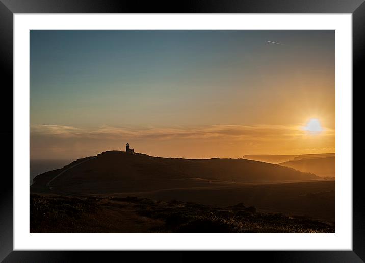  Belle Tout at Sunset Framed Mounted Print by Nick Rowland