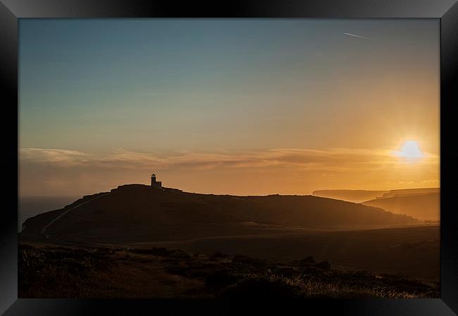  Belle Tout at Sunset Framed Print by Nick Rowland