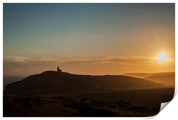  Belle Tout at Sunset Print by Nick Rowland