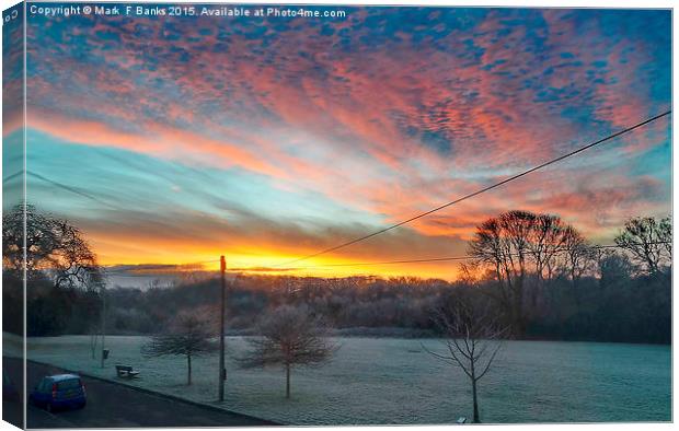  View From a Bedroom Window Canvas Print by Mark  F Banks