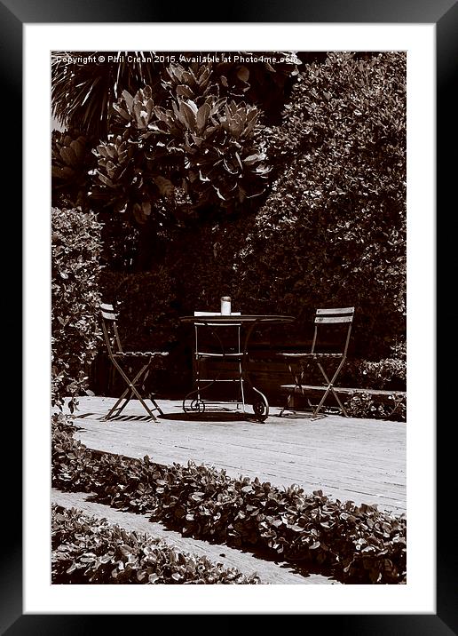 Table for two, New Zealand Framed Mounted Print by Phil Crean