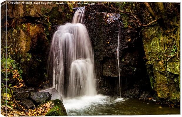  Lumsdale Falls Canvas Print by craig baggaley