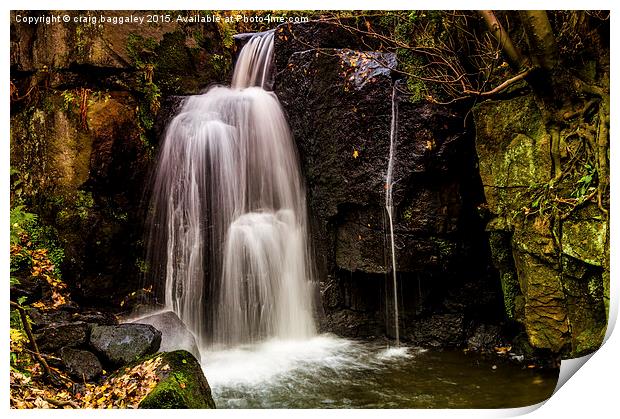  Lumsdale Falls Print by craig baggaley