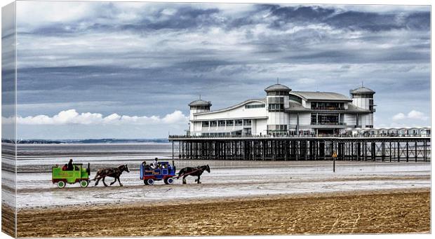  Weston Super Mare Canvas Print by Anthony Michael 