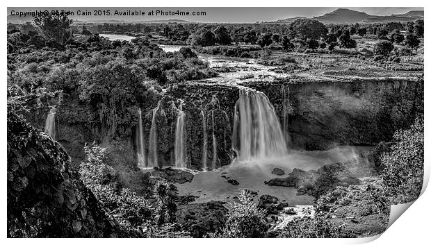  Nile Falls wide version Print by Sharon Cain