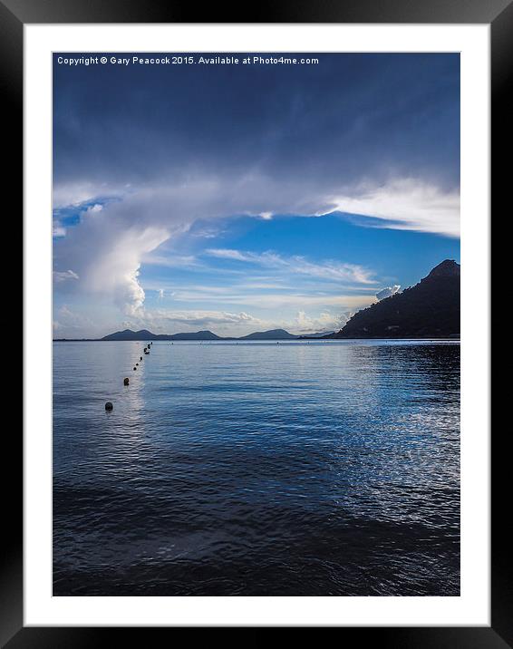  After the storm at Cala de Formentor. Framed Mounted Print by Gary Peacock