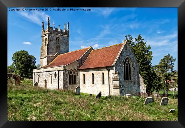 Imber Church, Salisbury Plain, Wiltshire, UK Framed Print by Andrew Harker