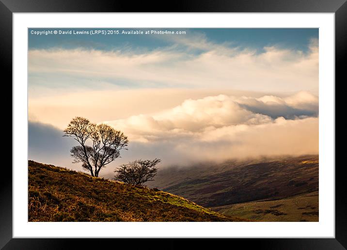 Cloud Covered Cheviot Framed Mounted Print by David Lewins (LRPS)