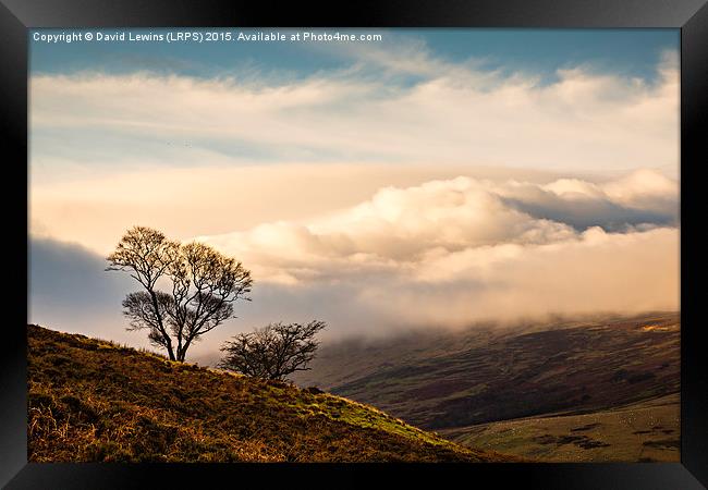Cloud Covered Cheviot Framed Print by David Lewins (LRPS)