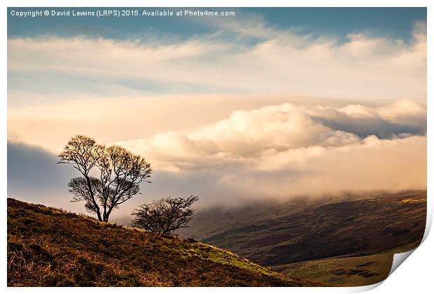 Cloud Covered Cheviot Print by David Lewins (LRPS)