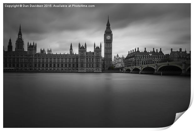  London Big Ben Print by Dan Davidson