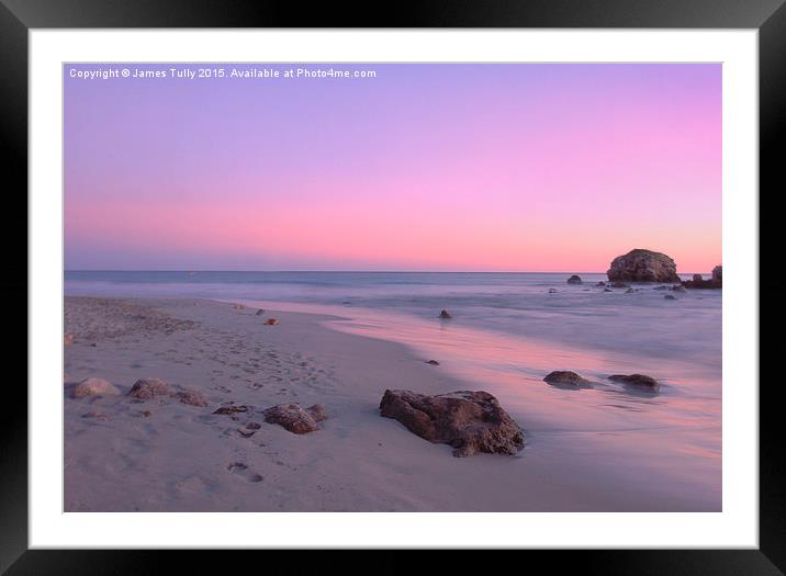 Mediterranean sunset  Framed Mounted Print by James Tully