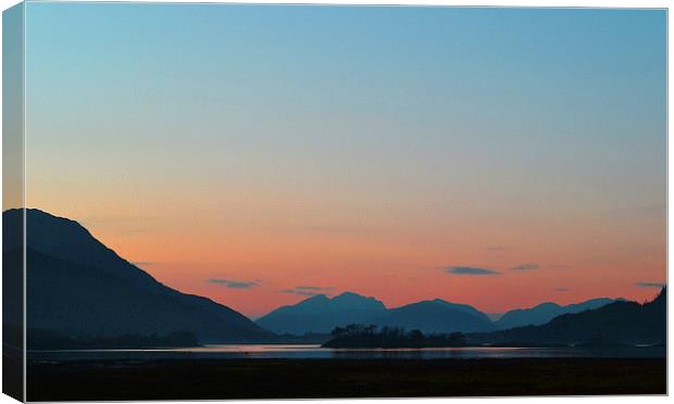  Loch Leven, Glencoe Canvas Print by Jim Lockwood