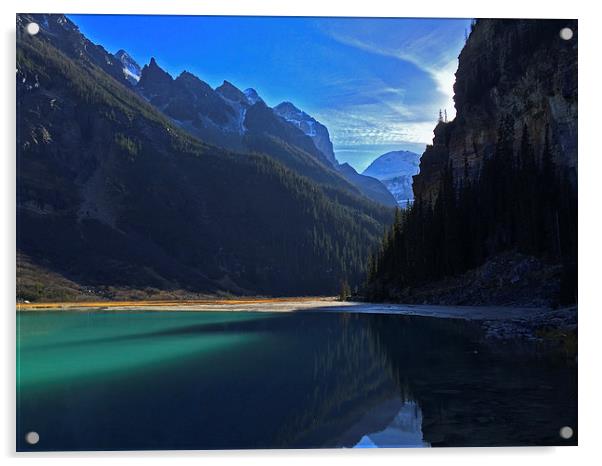  Lake Louise, Canada Acrylic by Jim Lockwood