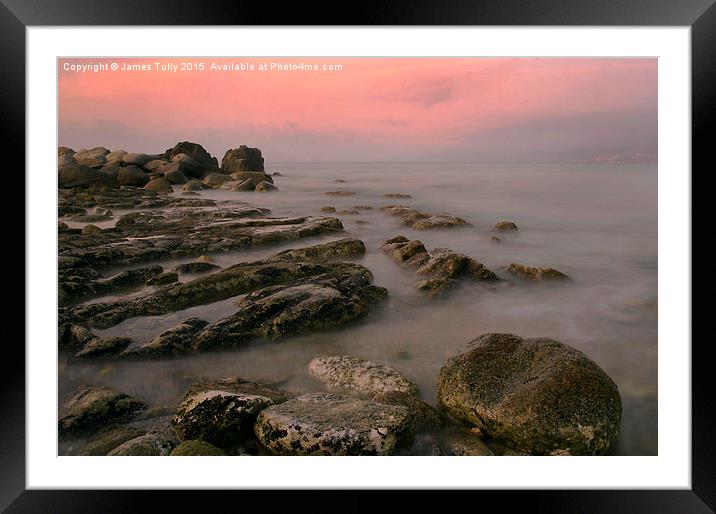  Rocky shores Framed Mounted Print by James Tully