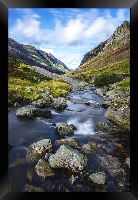  Passing through Snowdonia. Framed Print by Chris Lewis