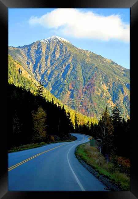 Highway 93 Rocky Mountains Framed Print by Jim Lockwood