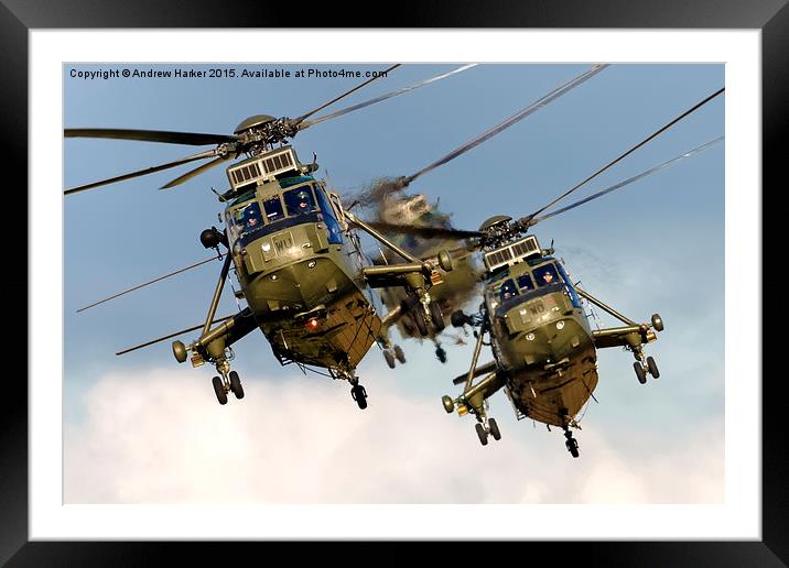 Westland Sea King HC.4 Helicopters  Framed Mounted Print by Andrew Harker