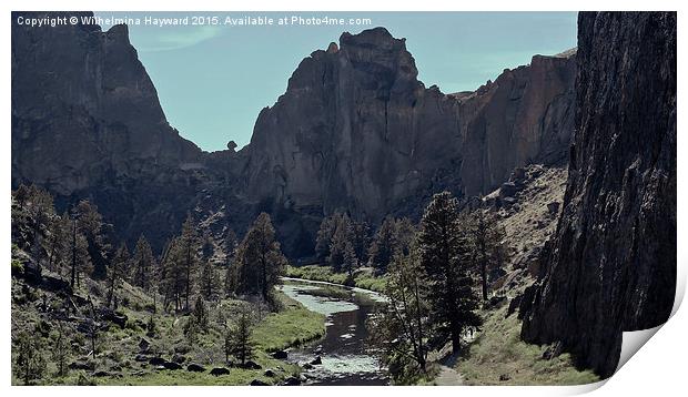 Smith Rock  Print by Wilhelmina Hayward