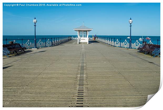  Swanage Pier Print by Paul Chambers
