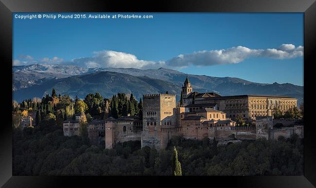  Alhambra Palace Granada Framed Print by Philip Pound