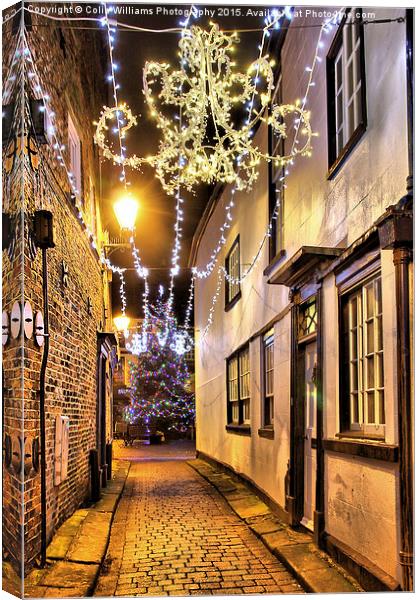  Christmas in Knaresborough 1 Canvas Print by Colin Williams Photography