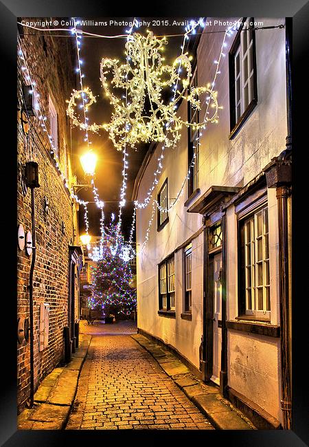  Christmas in Knaresborough 1 Framed Print by Colin Williams Photography