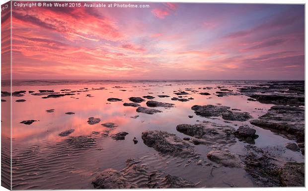  Colours of the Naze Canvas Print by Rob Woolf