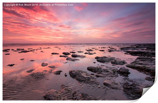  Colours of the Naze Print by Rob Woolf
