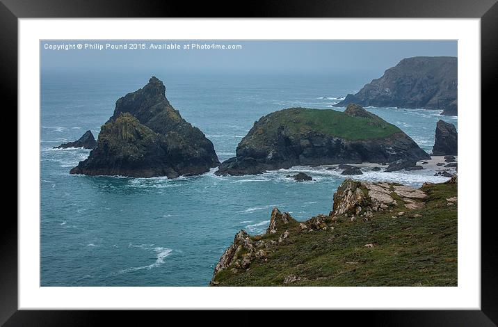  Cornwall Coastal Scene Framed Mounted Print by Philip Pound