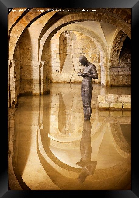  Flooded Crypt of Winchester Cathedral Framed Print by Paul Praeger