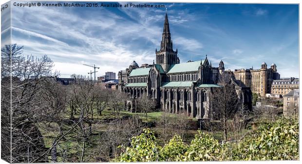  Glasgow Cathedral  Canvas Print by Kenneth  McArthur