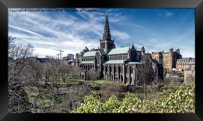  Glasgow Cathedral  Framed Print by Kenneth  McArthur
