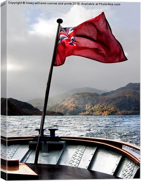  The Red Ensign Canvas Print by Linsey Williams