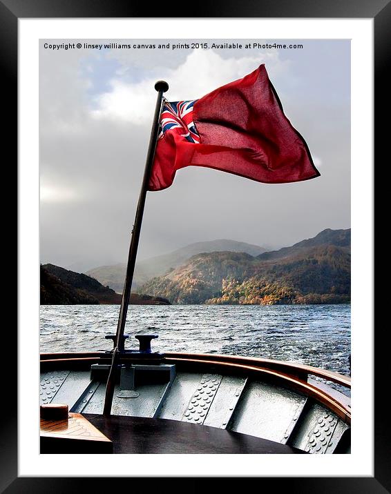  The Red Ensign Framed Mounted Print by Linsey Williams