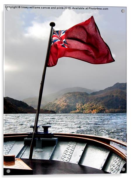  The Red Ensign Acrylic by Linsey Williams