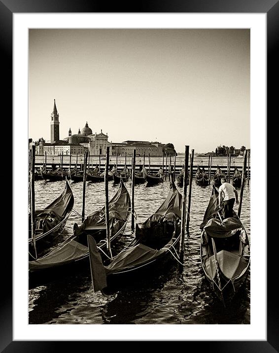 Good morning Venice Framed Mounted Print by Abdul Kadir Audah