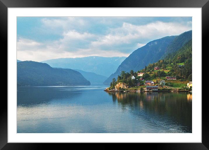  Norwegian Fjords Bergen Framed Mounted Print by Rob Medway