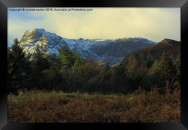  CUMBRIAN MOUNTAINS Framed Print by andrew saxton