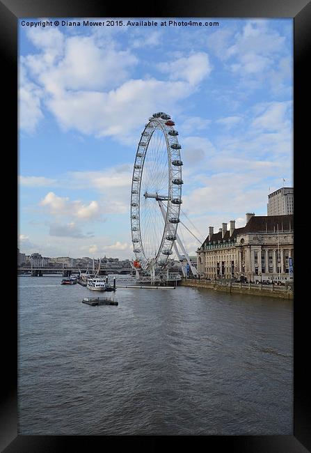 London Eye  Framed Print by Diana Mower