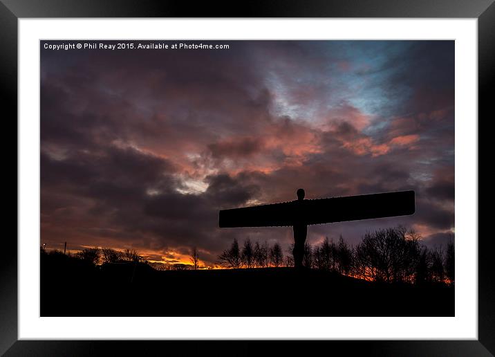  The Angel at sunrise Framed Mounted Print by Phil Reay