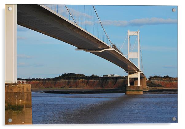 Bridge over the Severn Acrylic by Karen Harding