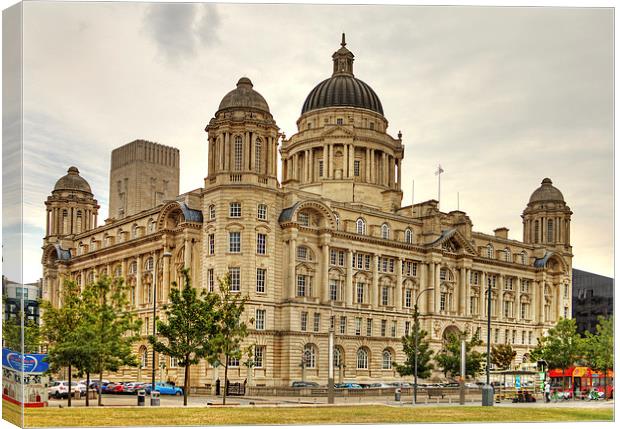  Port of Liverpool Canvas Print by David McCulloch