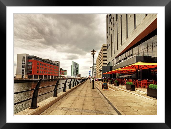  Dockside Framed Mounted Print by David McCulloch