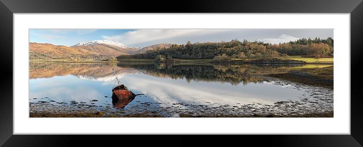  Loch Etive Panorama Framed Mounted Print by Grant Glendinning