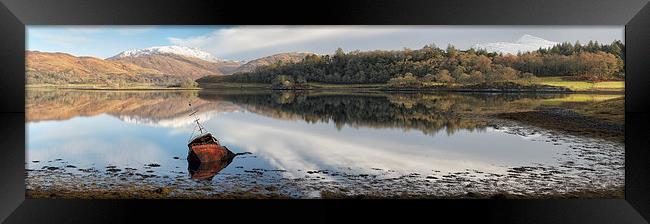  Loch Etive Panorama Framed Print by Grant Glendinning