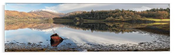  Loch Etive Panorama Acrylic by Grant Glendinning